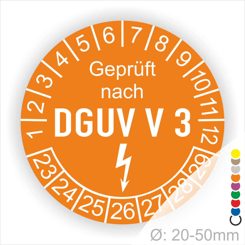 Dguv V3 Prufung Ornbau.httpswww.printengel.dewp contentuploads202108DGUV V3 Pruefung Startjahr 23 DGUV0004 orange