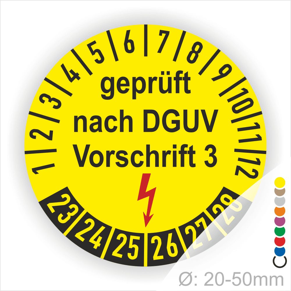 Dguv V3 Prufung Possneck.httpswww.printengel.dewp contentuploads202108DGUV V3 Pruefung Startjahr 23 DGUV0010 gelb