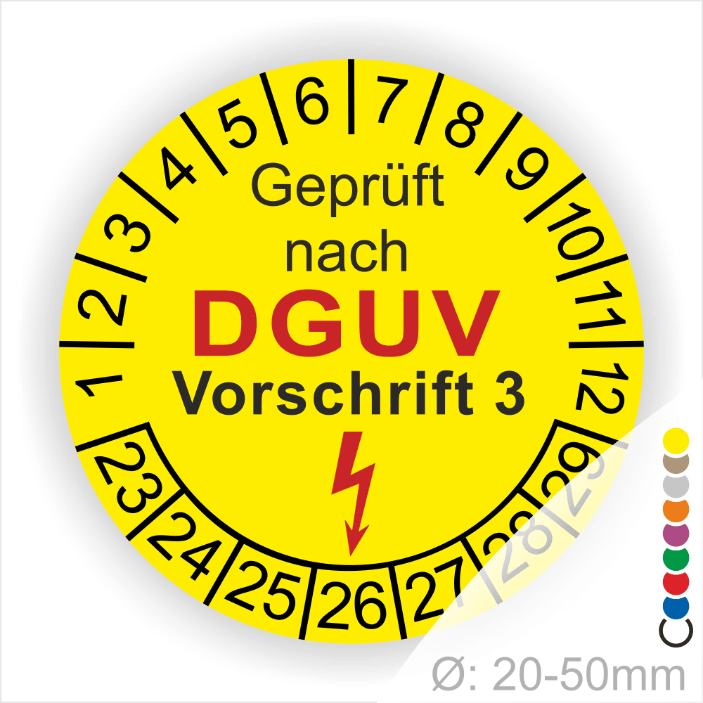 Dguv V3 Prufung Schleusingen.httpswww.printengel.dewp contentuploads202108DGUV V3 Pruefung Startjahr 23 DGUV0005 gelb