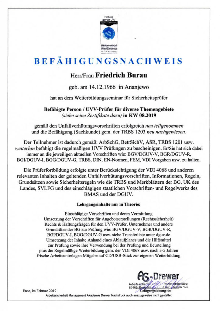 Dguv V3 Prufung Tann Rhon.httpsuvvpruefservice.dewp contentuploads201902Sicherheitspruefer Befaehigte Person