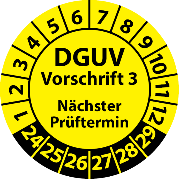 Dguv V3 Prufung Wolframs Eschenbach.httpswww.fast label.demediaimage4fe6a2Pruefplaketten DGUV Vorschrift 3 Naechster